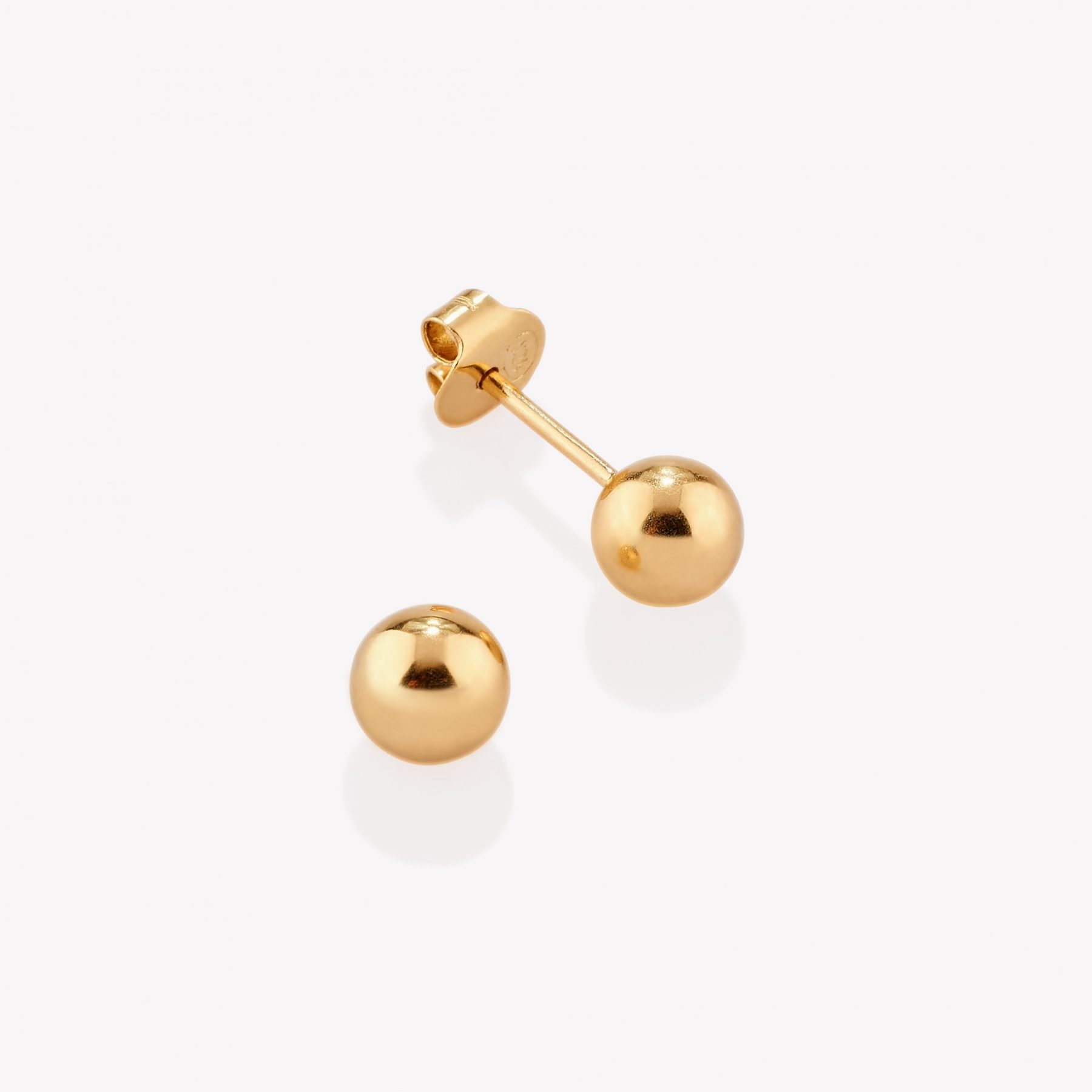 Aretes Bombas #7.5, Oro Amarillo
