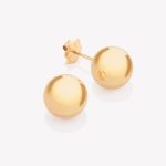 Aretes 18k amarillo, Bombas #10.