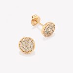 Aretes 18k amarillo, Ilusión.
