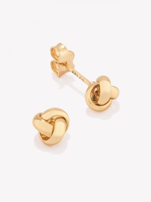 Aretes 18k amarillo, Entrelazados
