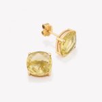Aretes 18k amarillo, Doble Corona Green Gold.