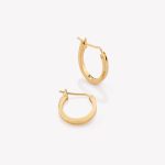 Argollas en oro 18k amarillo, Chinas 3er. Tamaño.