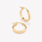 Argollas 18k amarillo, Media Caña.