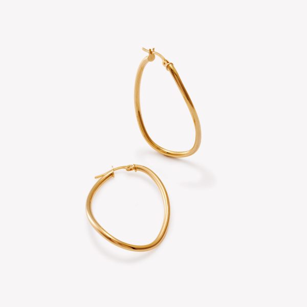 Argollas en oro 18k amarillo, Obleas