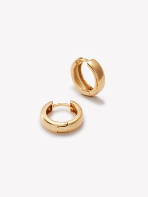 Argollas en roo 18k amarillo, Bombe 1er Tamaño.