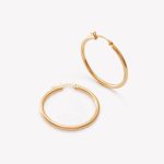 Argollas en oro 18k amarillo tubulares de 2.1cm.