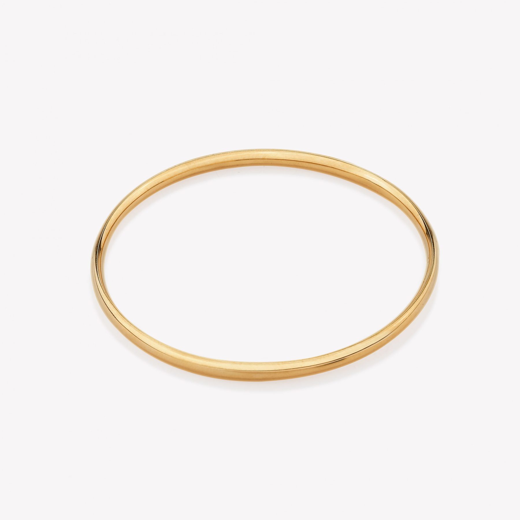 Semanario en oro 18k. amarillo, modelo Bangle Redondo.