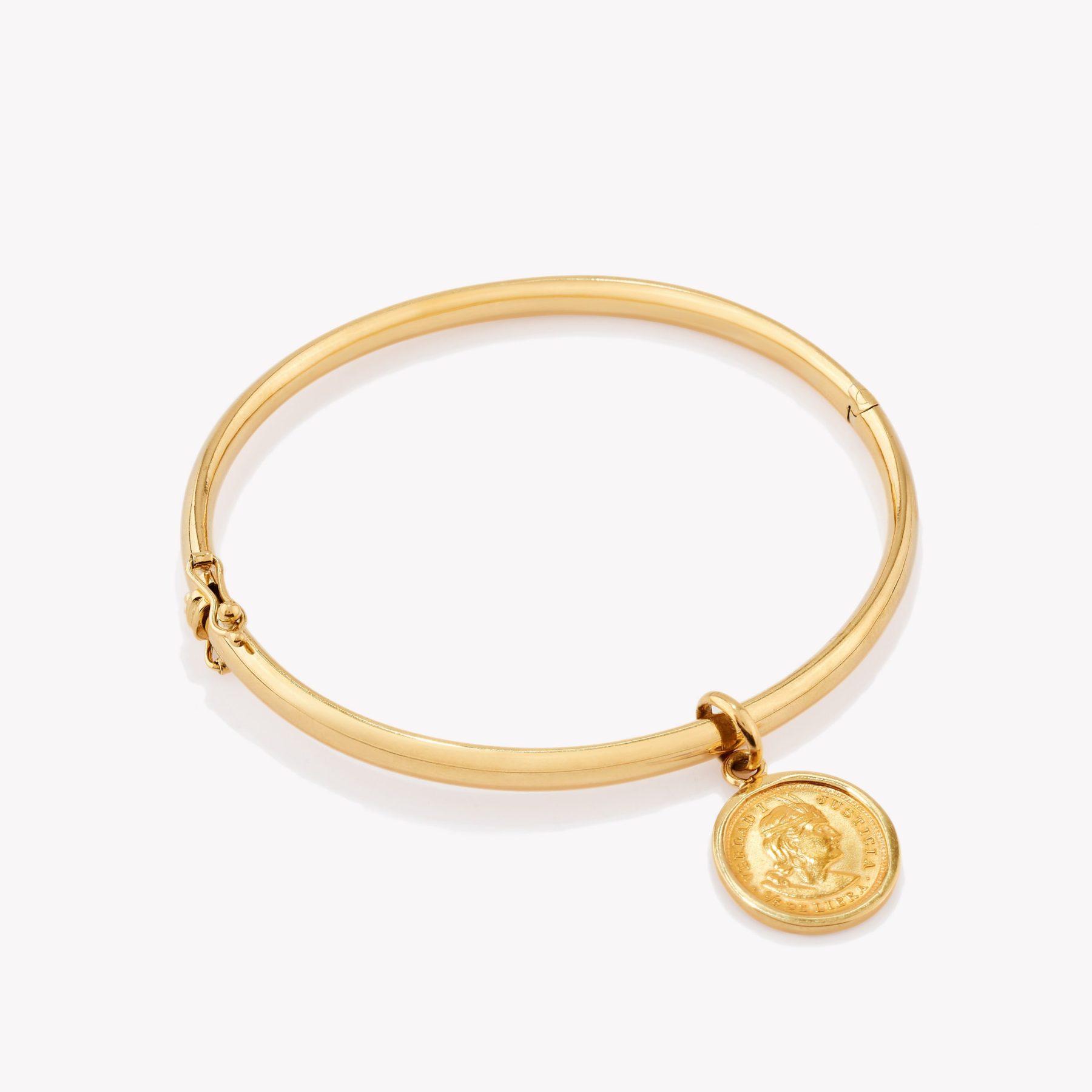 Semanario en oro 18k amarillo Bangle 6.1*5.1cm.