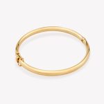 Semanario en oro 18k. amarillo Bangle 6.1x5.1 cm. 5mm