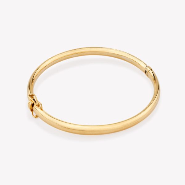 Semanario en oro 18k. amarillo Bangle 6.1x5.1 cm. 5mm