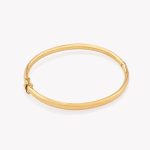 Semanario en oro 18k. amarillo Bangle 6.1x5.4 cm. de 4mm.