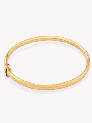 Semanario en oro 18k. amarillo Bangle 6.1x5.4 cm. de 4mm.