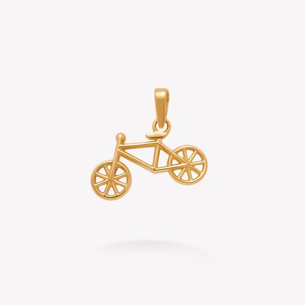 Dije oro 18k amarillo, Bicicleta.