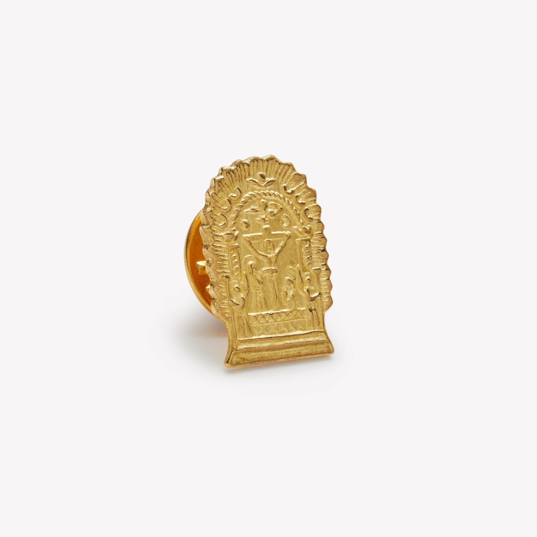 Prendedor oro 18k amarillo, Sr. de los Milagros.