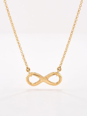 Cadena Rollo con Infinito, oro amarillo