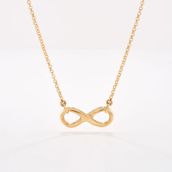 Cadena Rollo con Infinito, oro amarillo