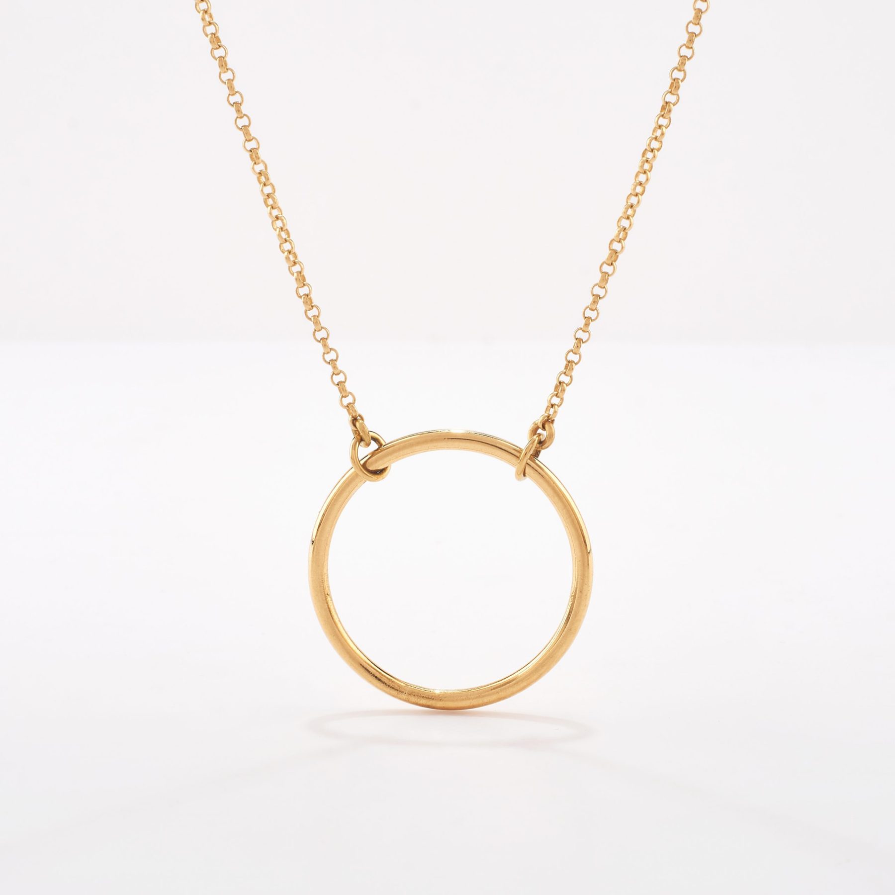 Cadena oro 18k amarillo, Rollo Karma 50cm.