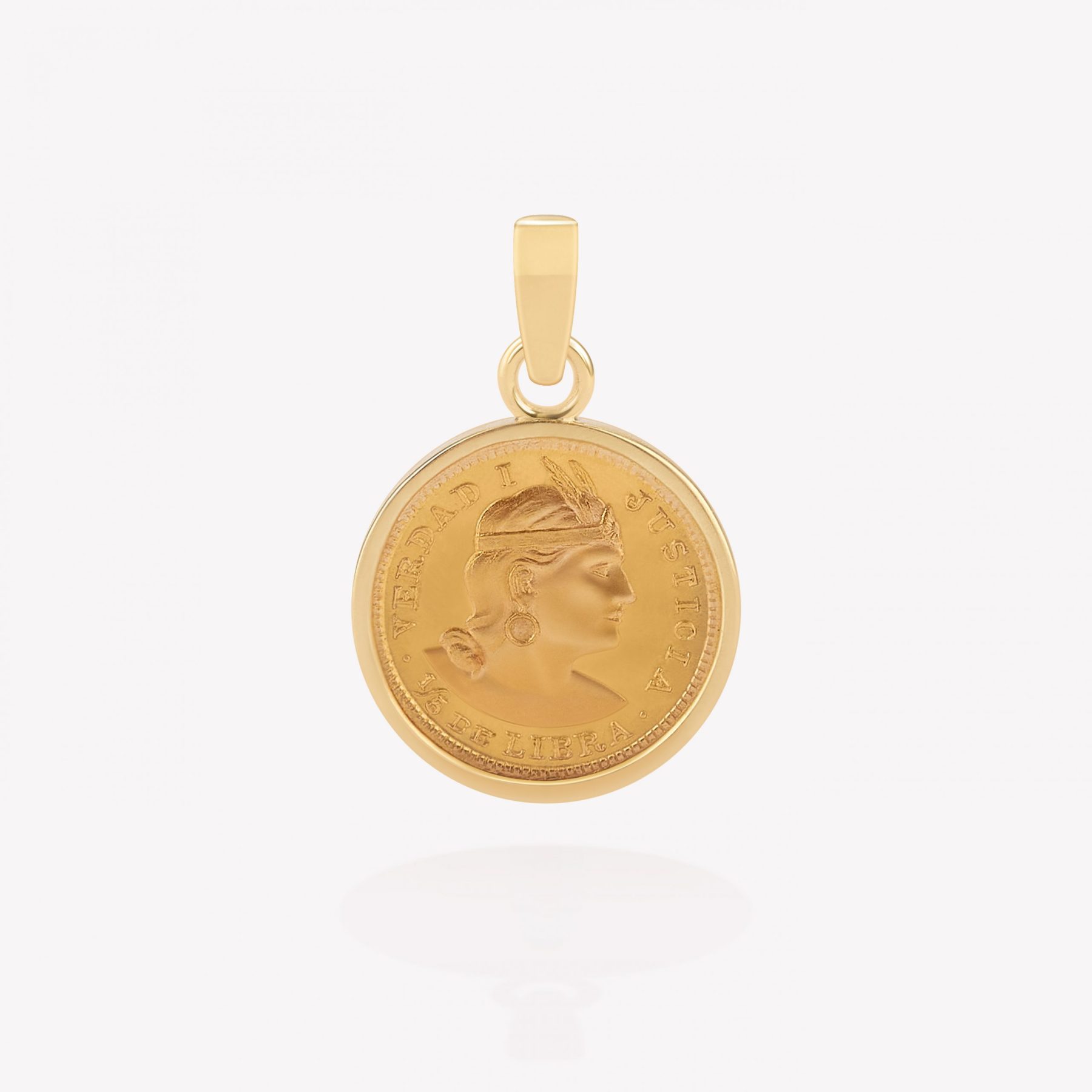 Dije oro 18k amarillo, Quinto 1995.