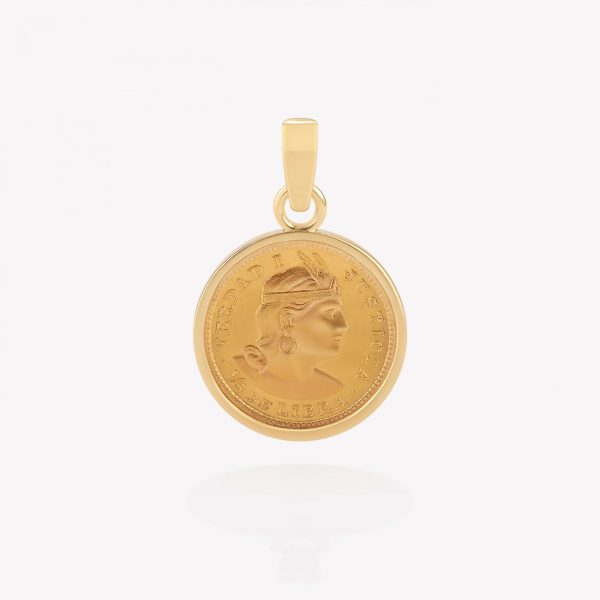 Dije oro 18k amarillo, Quinto 1995.