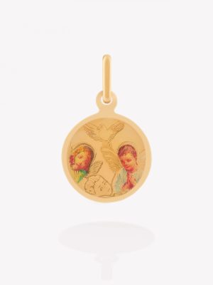 Dije Angelitos, oro amarillo