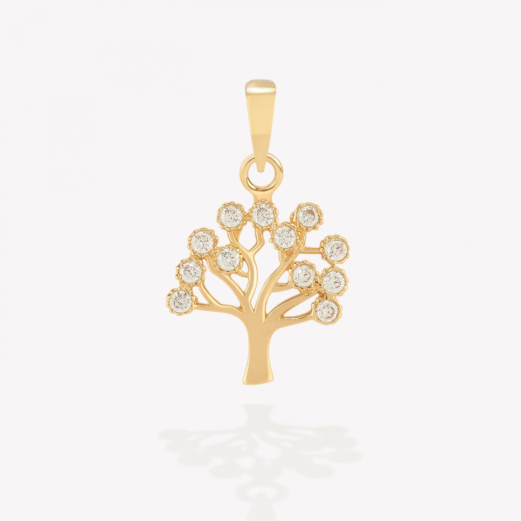 Dije oro 18k amarillo, Árbol de la Vida.