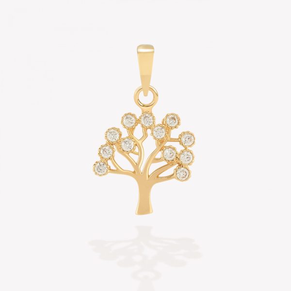 Dije Árbol de la Vida, Oro amarillo