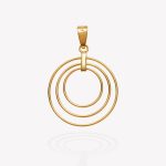 Dije oro 18k amarillo, Aros en Degradé.
