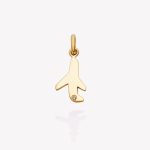 Dije oro 18k amarillo, Avión.