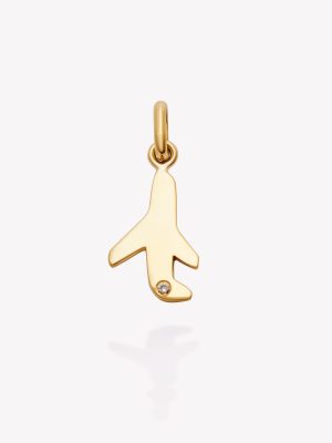 Dije oro 18k amarillo, Avión.