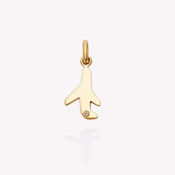 Dije oro 18k amarillo, Avión.