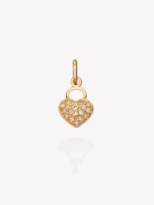 Dije Corazón con Circonios, Oro amarillo