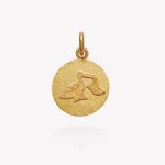 Dije oro 18k amarillo, Cigüeña.