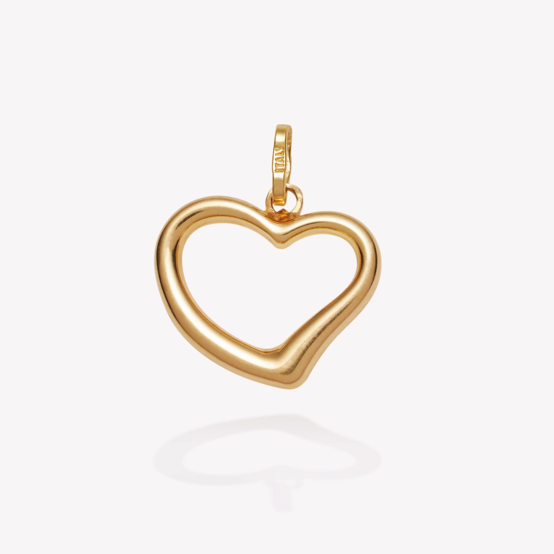 Dije oro 18k amarillo, Corazón Estilizado.
