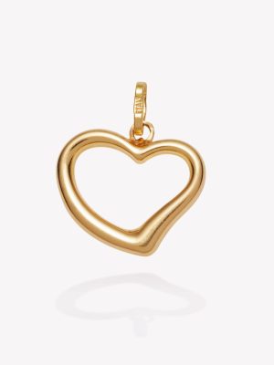 Dije Corazón Estilizado, Oro amarillo