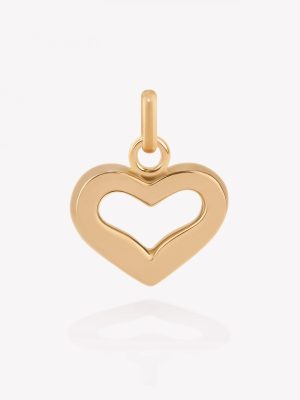Dije Corazón Calado, Oro amarillo
