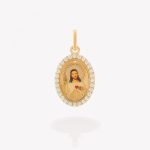 Dije Corazón de Jesús, Oro amarillo