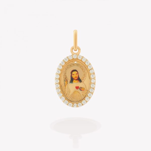 Dije Corazón de Jesús, Oro amarillo