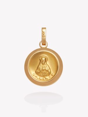 Medalla oro 18k amarillo, Escapulario #10.