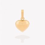 Dije oro 18k amarillo, Corazón #13.