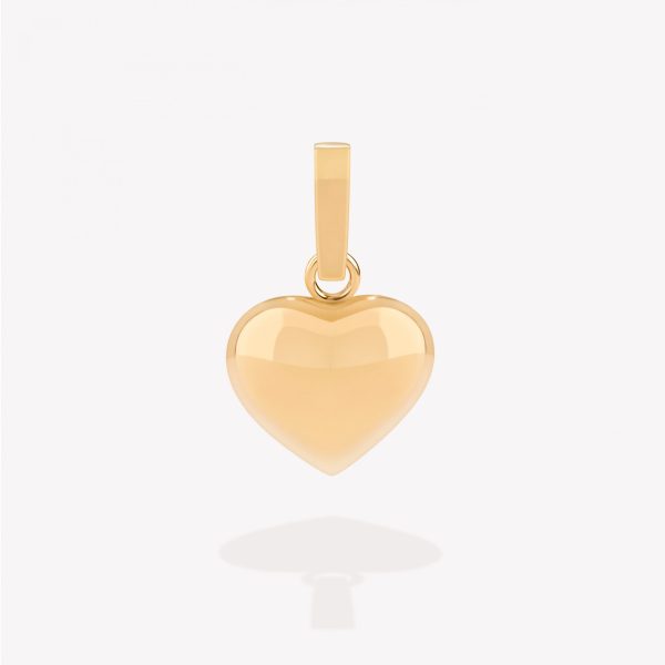 Dije oro 18k amarillo, Corazón #13.