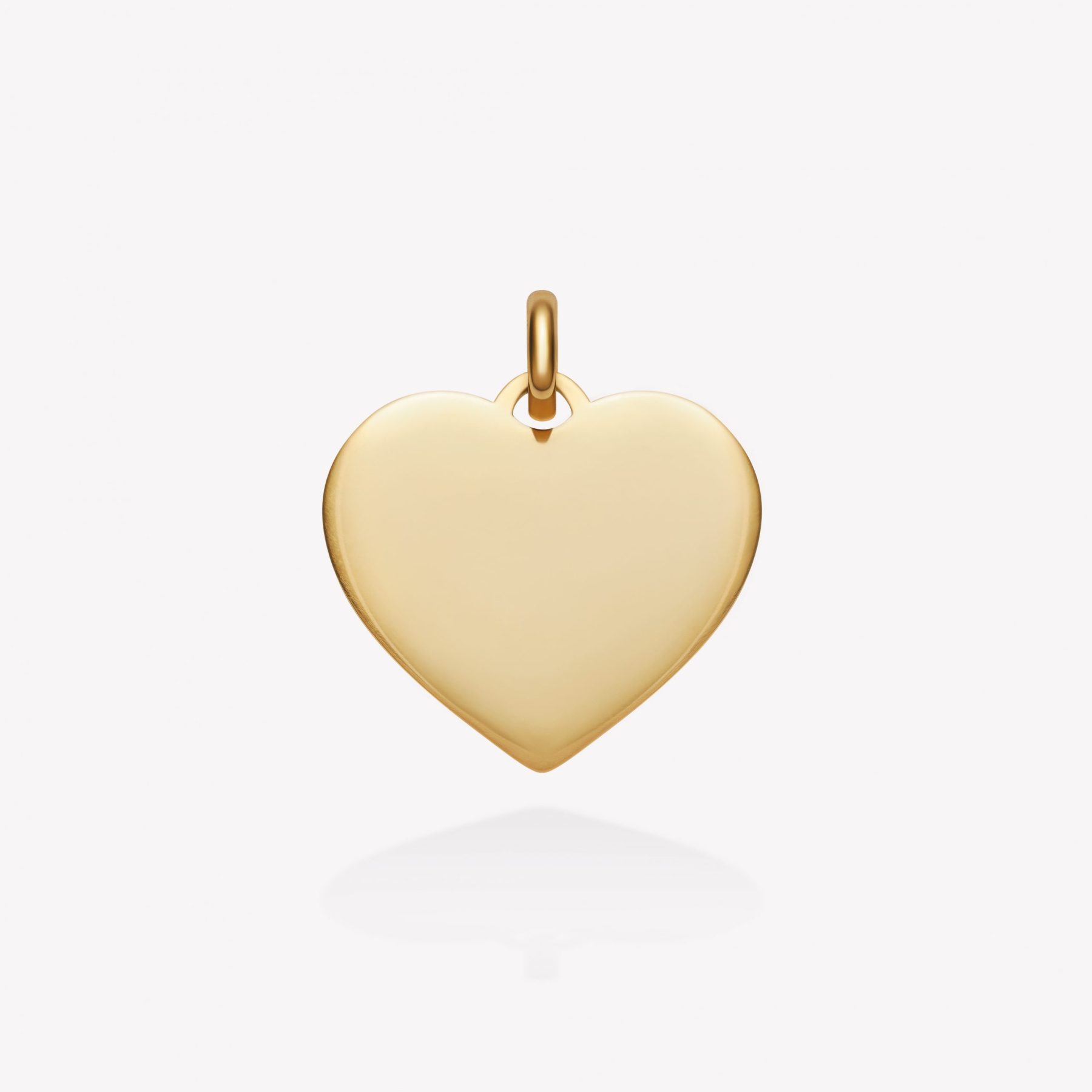 Placa oro 18k amarillo, Corazón.