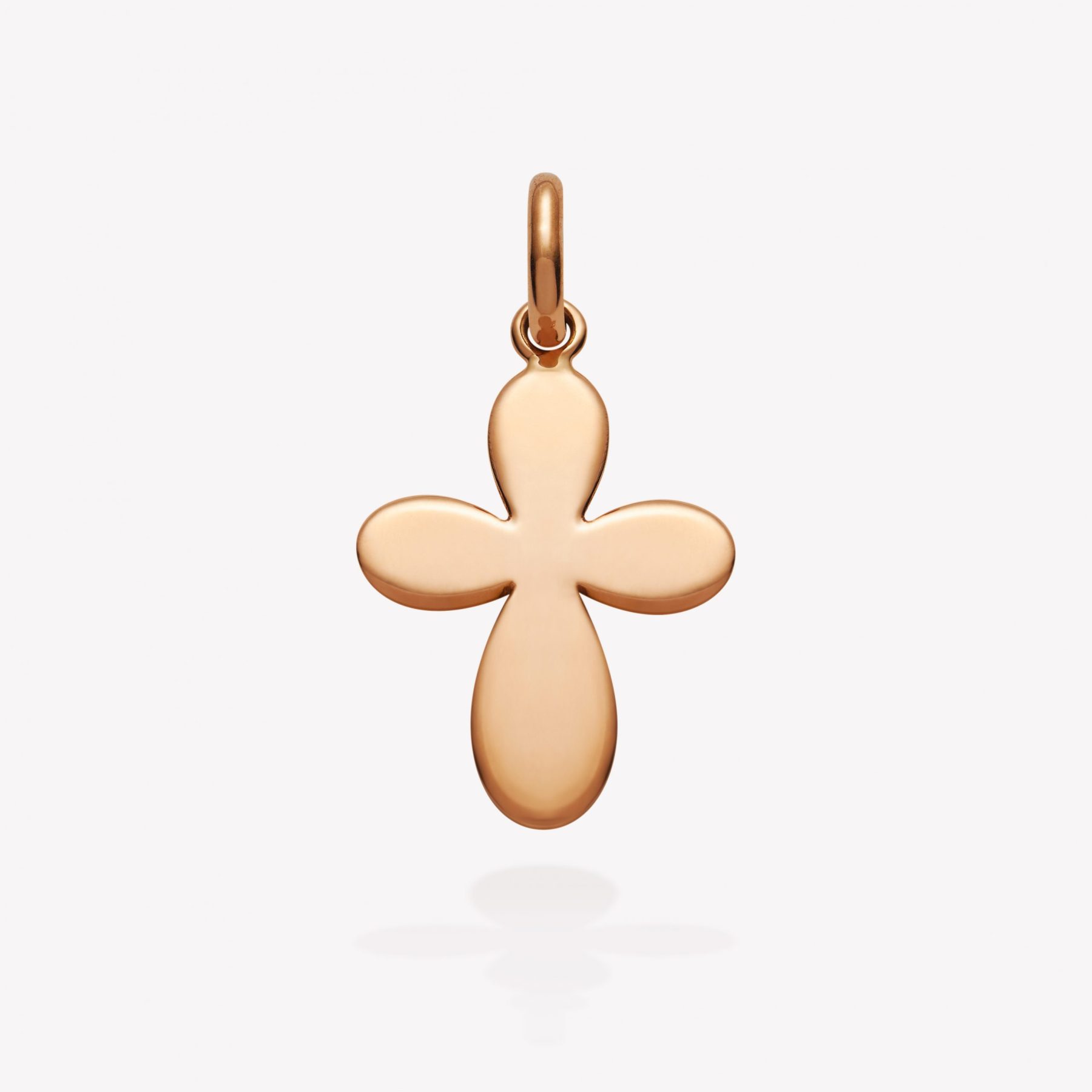 Dije oro 18k naranja, Cruz Ondeado.
