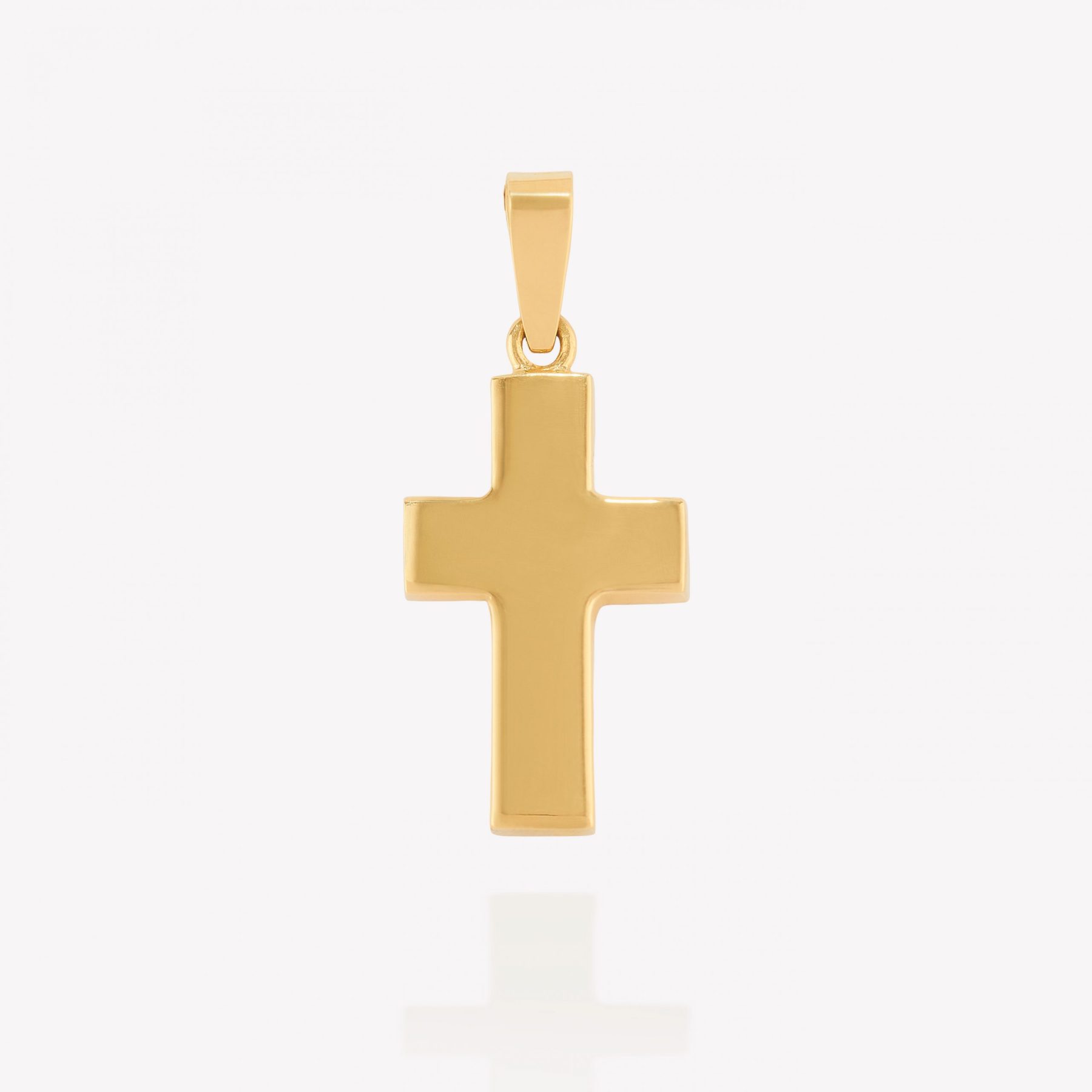 Dije oro 18k amarillo, Cruz Contraplacado.