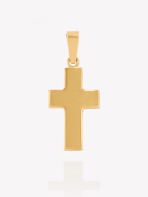Dije Cruz Contraplacado, Oro amarillo