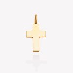 Dije oro 18k amarillo, Cruz Contraplacado.