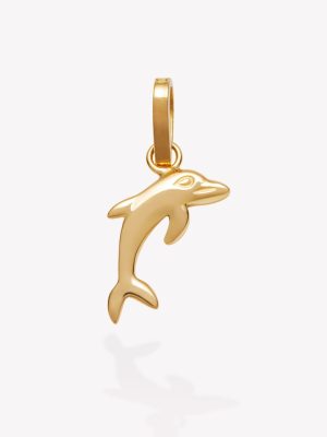 Dije oro 18k amarillo, Delfín.