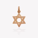 Dije oro 18k naranja, Estrella de David.