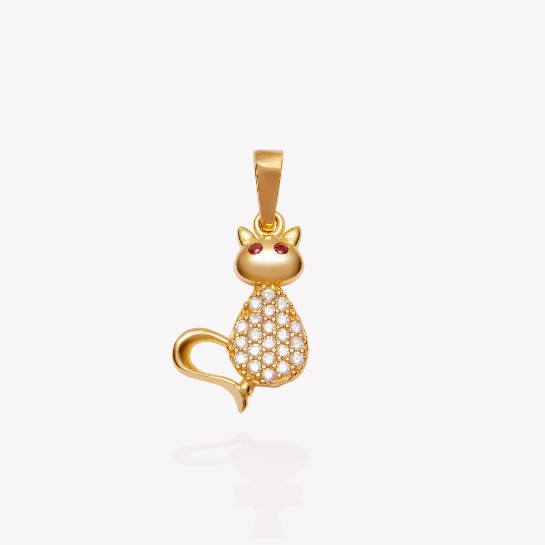 Dije oro 18k amarillo, Gatito Ilusión.