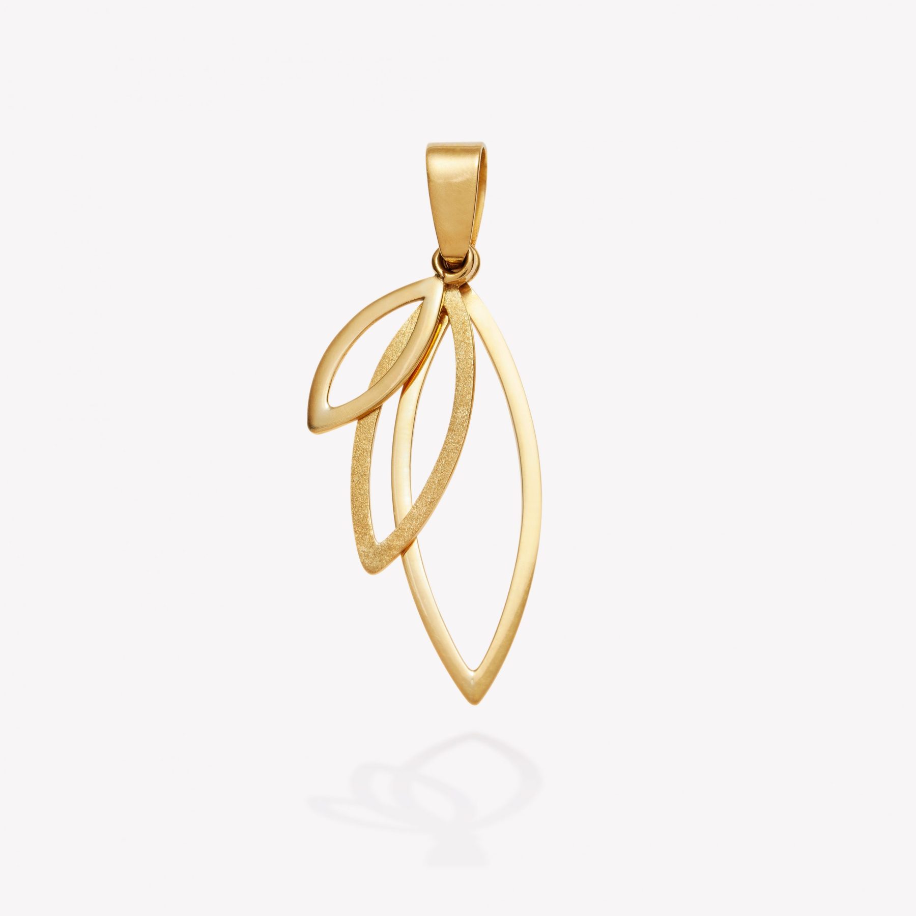 Dije 18k amarillo, Almendras Degrade.