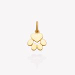 Dije oro 18k amarillo, Huella.